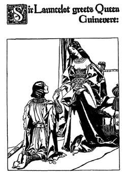 Sir Launcelot greets Queen Guinevere