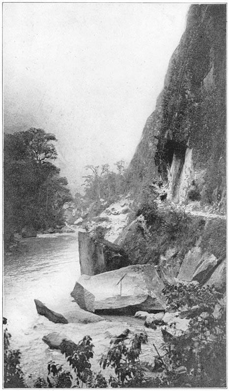 The Road Between Maquina and Mandor Pampa Near Machu Picchu