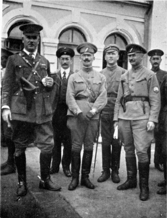 Gen. Detriks (Czech) and Col. Ward After the Allied Council at Vladivostok