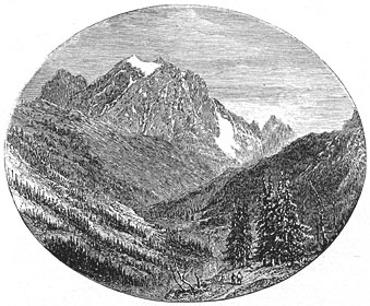 De Pelvoux, van La Bess&eacute;e gezien.