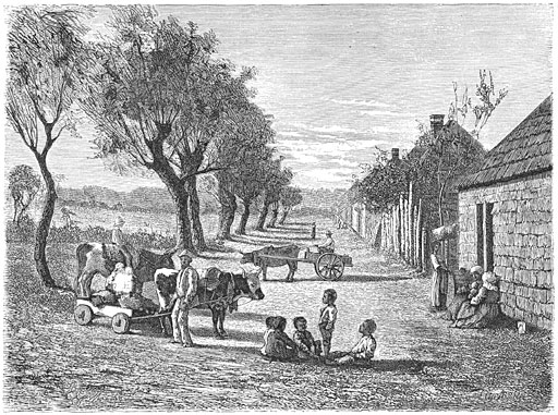 Negerdorp in Georgi&euml;.