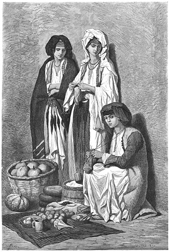 Koopvrouw te Cettinj&eacute;.