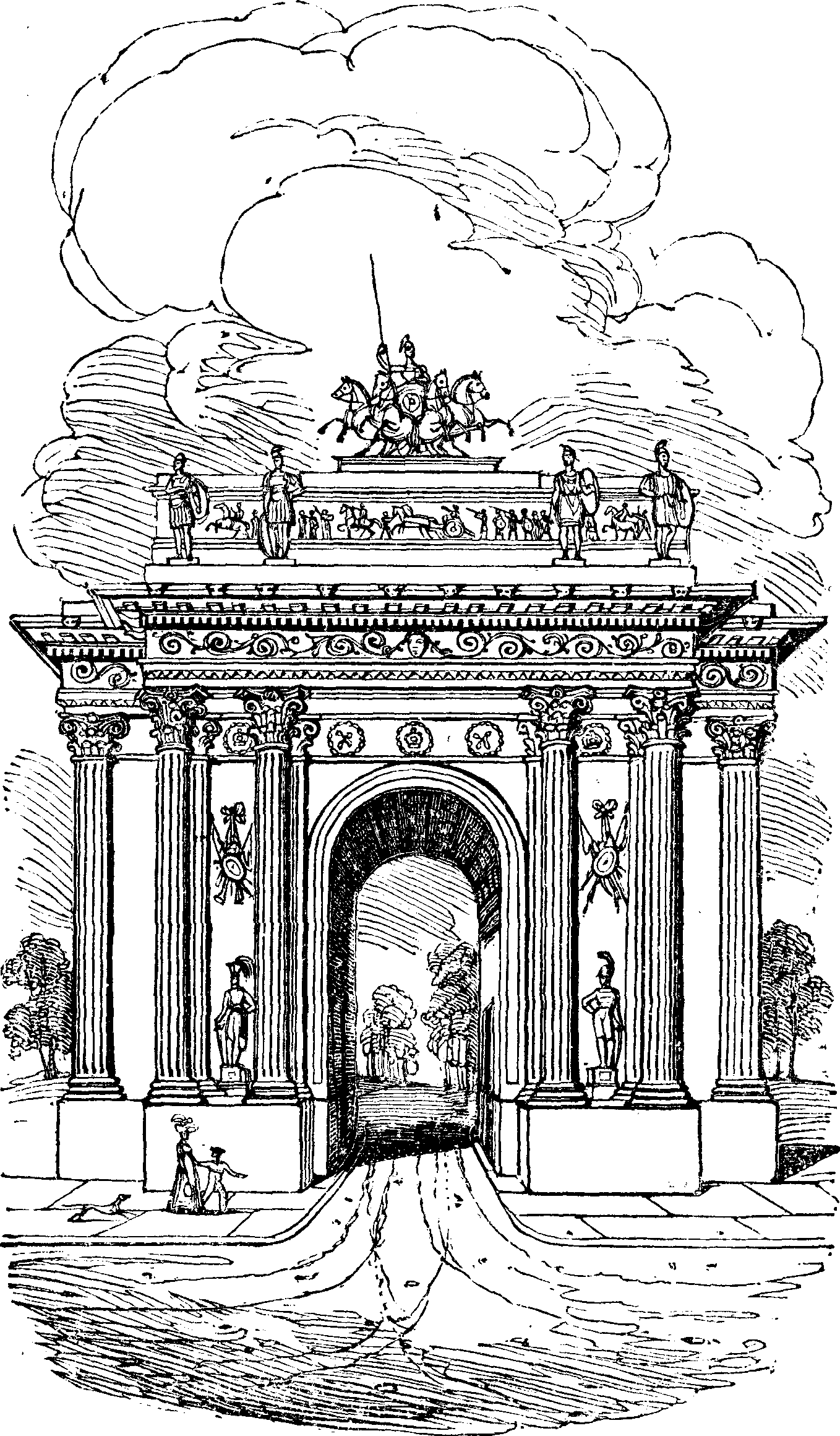 Triumphal Arch at Hyde Park.