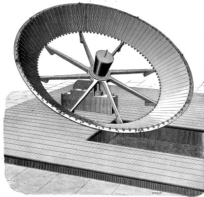  CAPTAIN ERICSSON'S SOLAR PYROMETER, ERECTED AT NEW YORK, 1884.