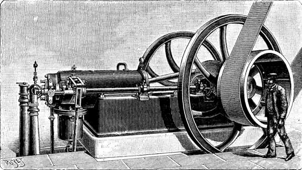 FIG. 3.—GAS MOTOR OF 100 INDICATED HORSE POWER.