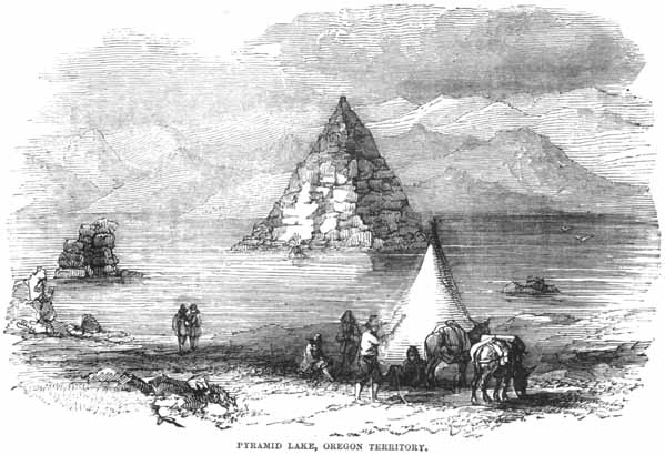 Pyramid Lake, Oregon Territory.