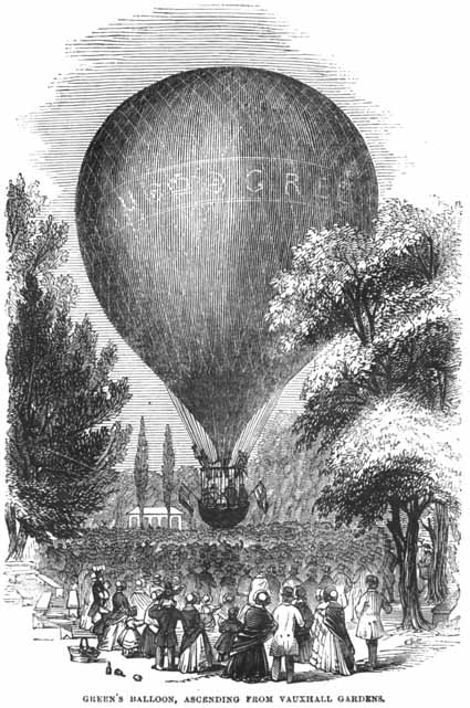 Green's Balloon, Ascending from Vauxhall Gardens.