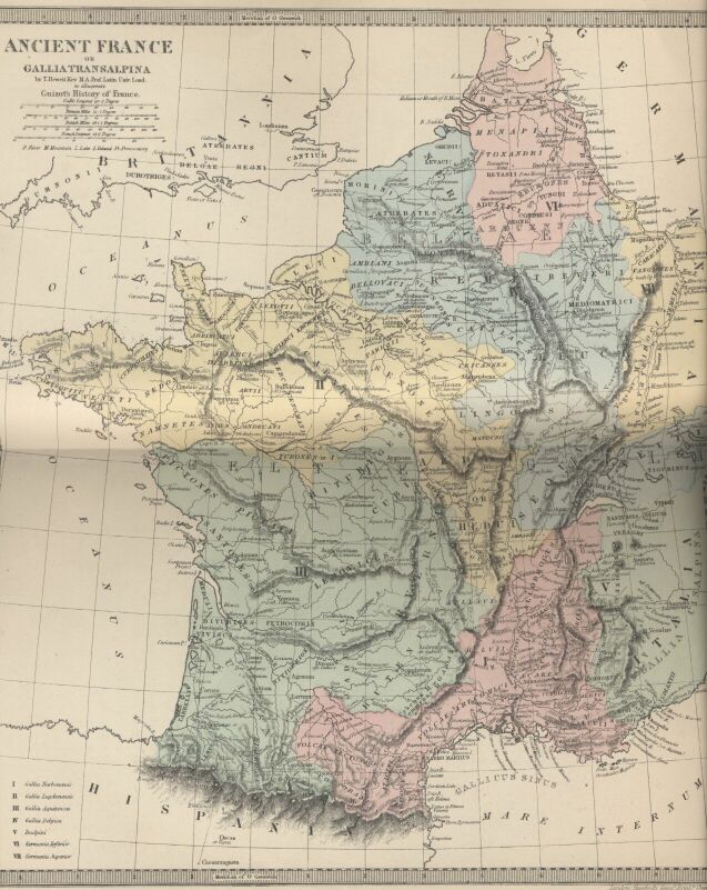 MAP OF ANCIENT FRANCE