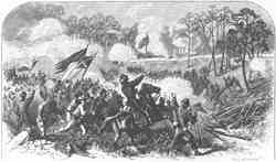 THE REBEL CHARGE AT CORINTH.