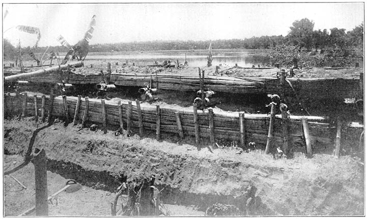 Inside View of Insurgent Trenches at the Bagbag River