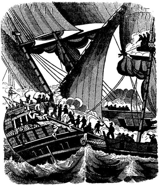 Lafitte boarding the Queen East Indiaman