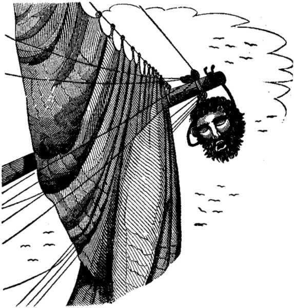 Black Beard's Head on the end of the Bowsprit