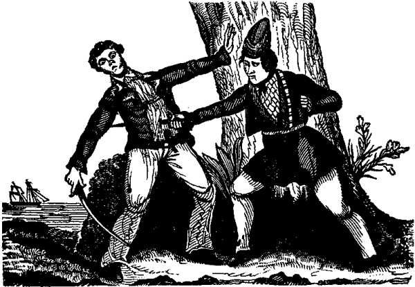 Mary Read kills her antagonist.