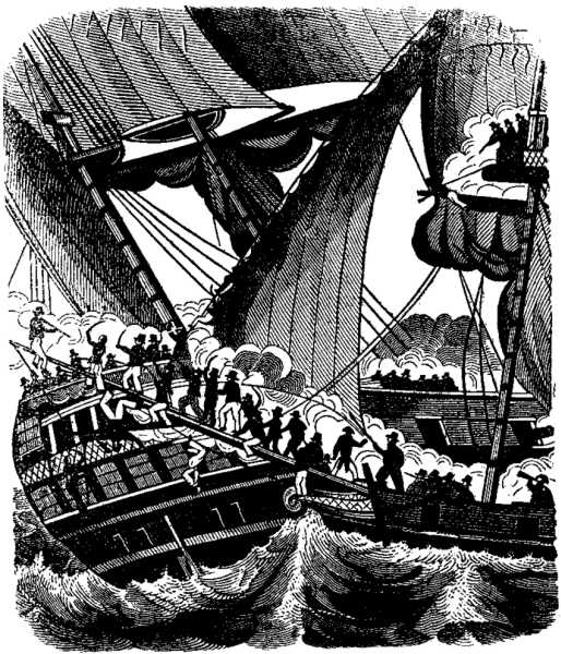 Lafitte boarding the Queen East Indiaman