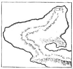 MAP OF A PENINSULA.