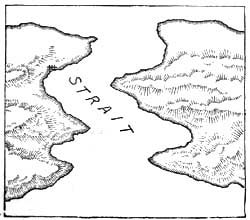 MAP OF A STRAIT.