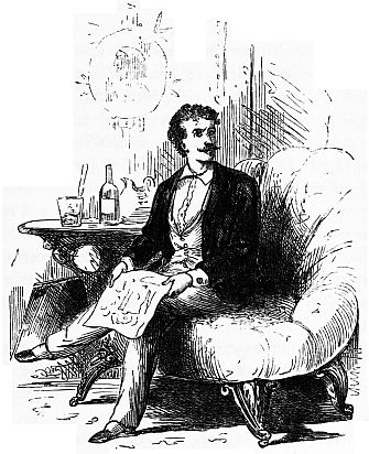 Man seated with paper