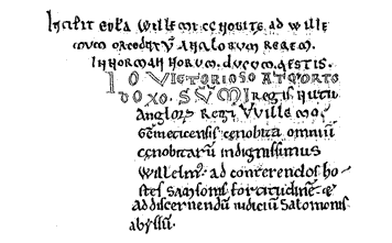 Historica Normannorum tracing of autograph