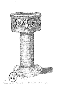 Font in the Church of St. Remi, at Dieppe