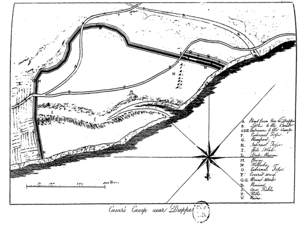 Plan of Cæsar's Camp, near Dieppe