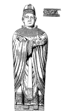 Monumental Figure of an Archbishop, in Rouen Cathedral