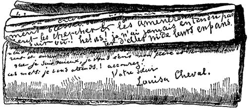 Louisa Cheval letter