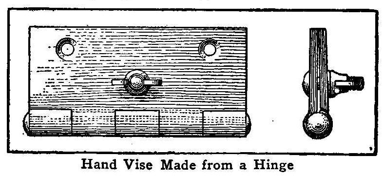 Hand Vise Made from a Hinge