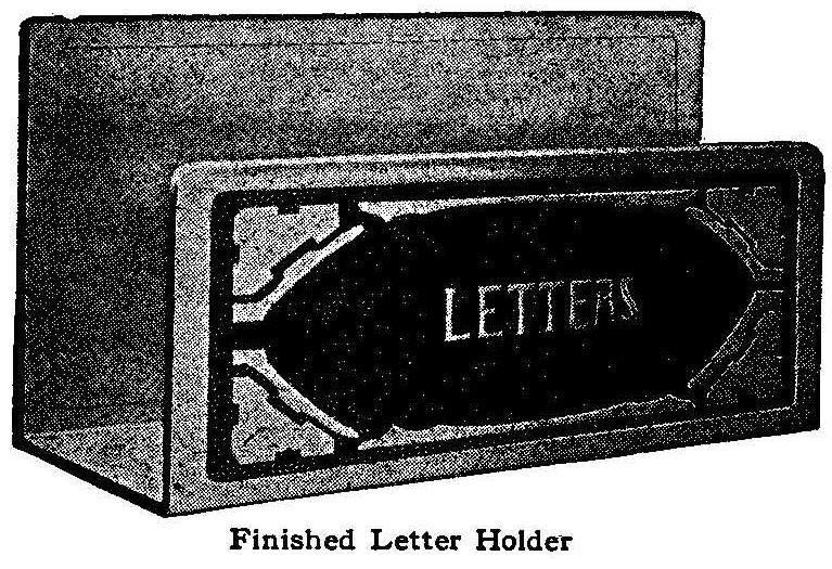 Finished Letter Holder