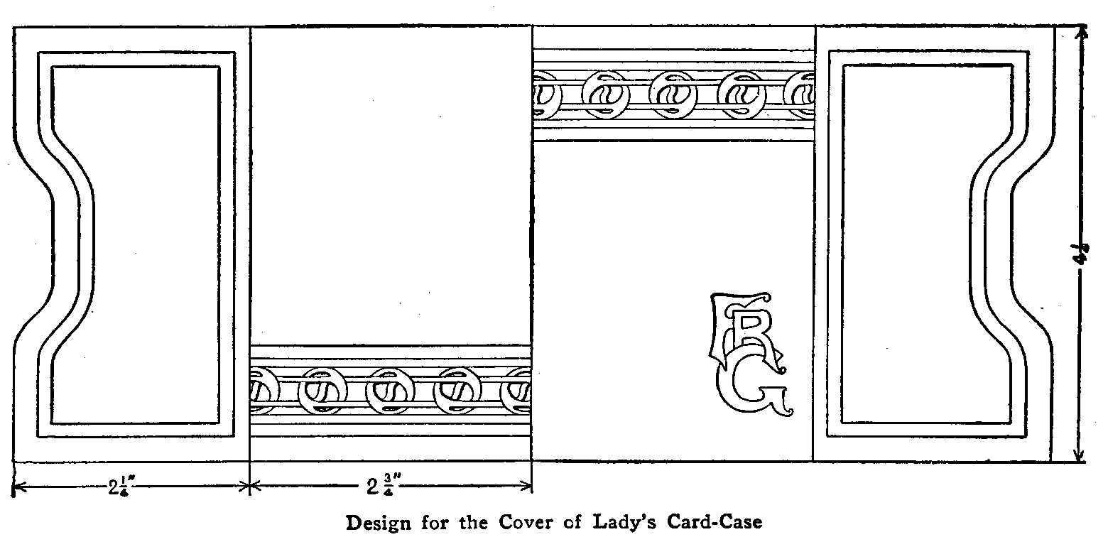 Design for the Cover of Lady's Card-Case