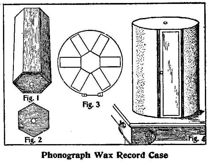 Phonograph Wax Record Case