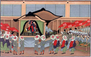 THEATRICAL PERFORMANCE IN FRONT OF THE MIKADO'S PALACE</div> 