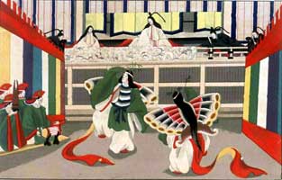 LADIES OF THE MIKADO'S COURT PERFORMING THE BUTTERFLY DANCE