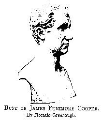 BUST OF JAMES FENIMORE COOPER.