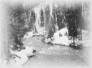 The Canyon of the Truckee River in Winter