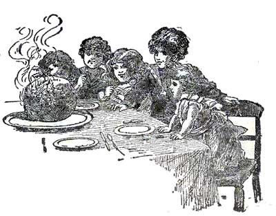 children at table