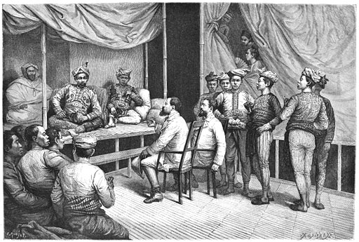 Eene audi&euml;ntie bij den sultan van Soeloe.