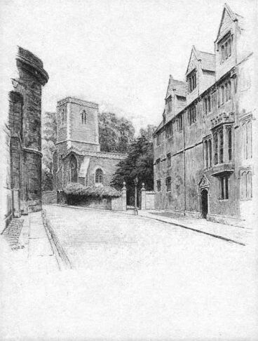 Plate XXV. St. Peter-in-the-East Church and St. Edmund Hall