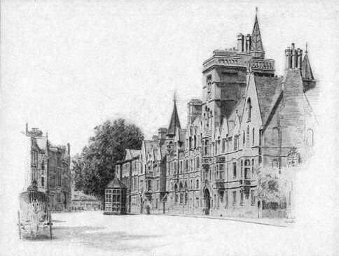 Plate V. Balliol College, Broad Street Front
