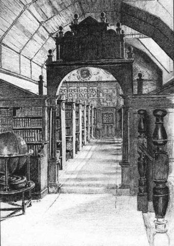 Plate VII. Merton College : The Library Interior