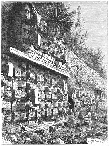 Ru&iuml;nen van het eerste paleis te Kabah (Blz. 142.)