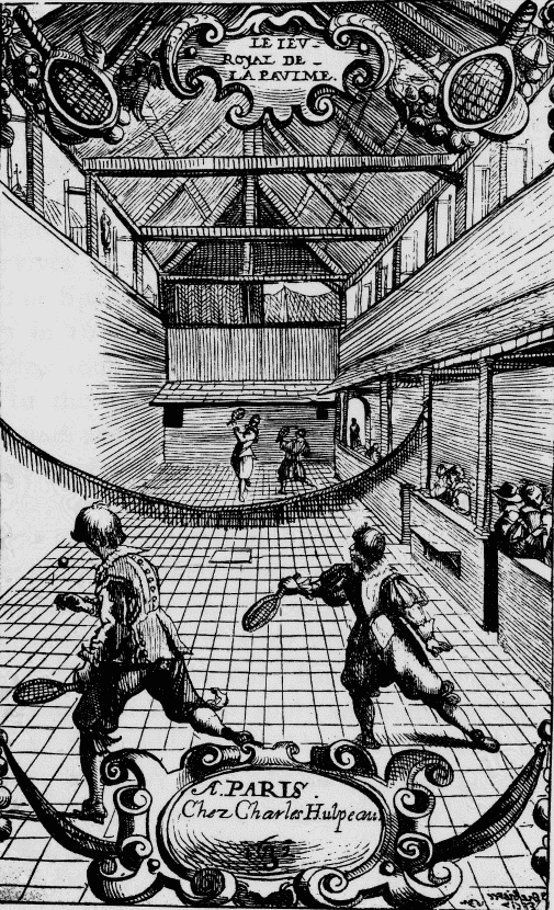 Illustration: TENNIS AS PLAYED IN PARIS IN 1632