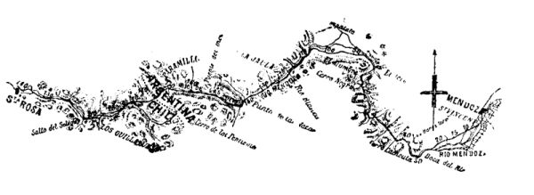 FIG. 1.—REGION TRAVERSED BY THE
RAILWAY THROUGH THE ANDES.