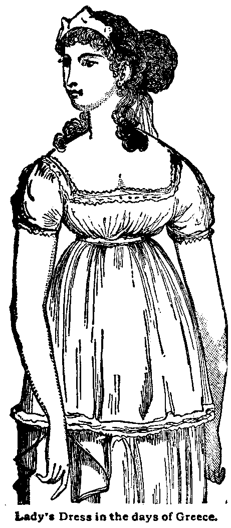 Lady's Dress in the days of Greece.