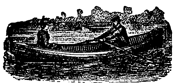 Gentleman in a rowboat with a Lady
