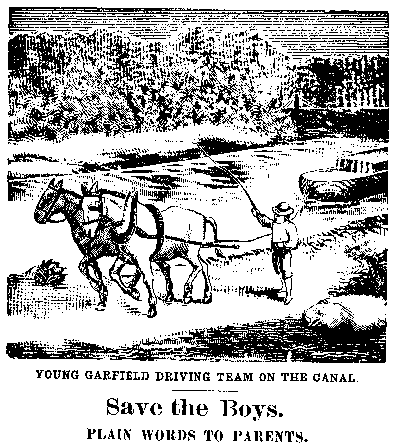  YOUNG GARFIELD DRIVING TEAM ON
THE CANAL