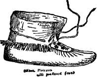 Moccasin with puckered front