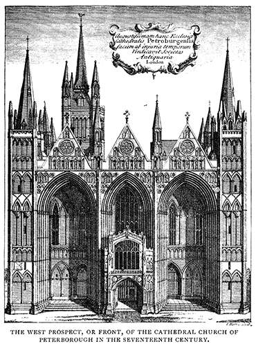 The West Front in the Seventeenth Century.