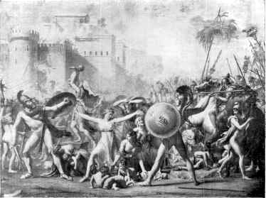 THE SABINE WOMEN. FROM A PAINTING BY DAVID.