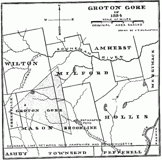 Groton Gore in 1884