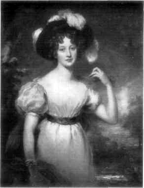 MISS BARRON, AFTERWARDS MRS. RAMSEY. FROM A PAINTING BY SIR THOMAS LAWRENCE.
